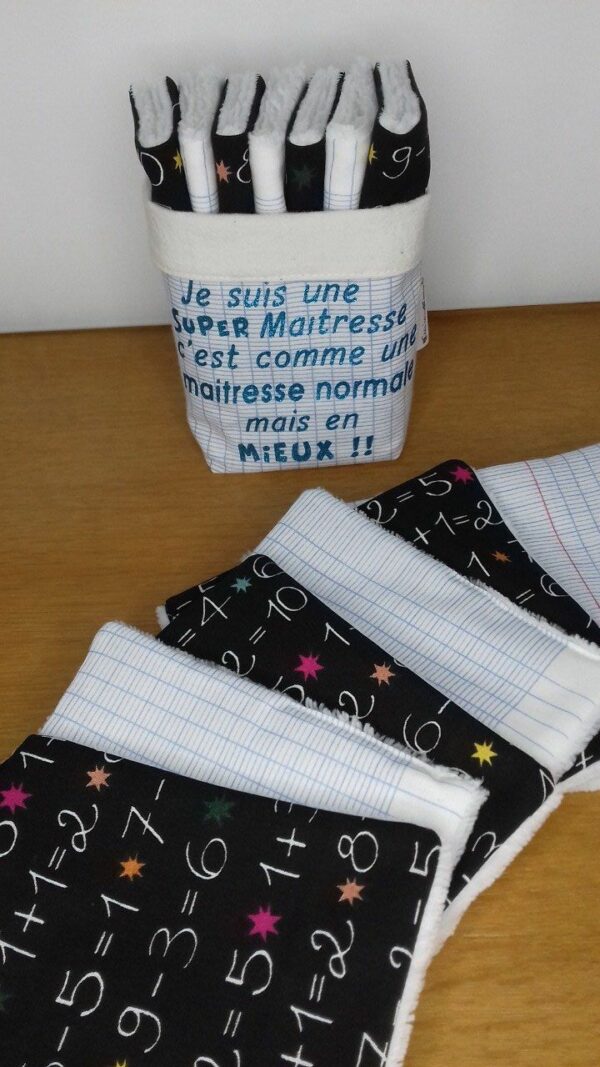 Panière et ses 7 lingettes démaquillantes SUPER Maîtresse – Image 5
