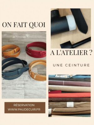 Atelier création d'une ceinture en cuir