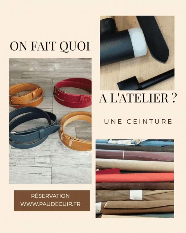 Atelier création d'une ceinture en cuir