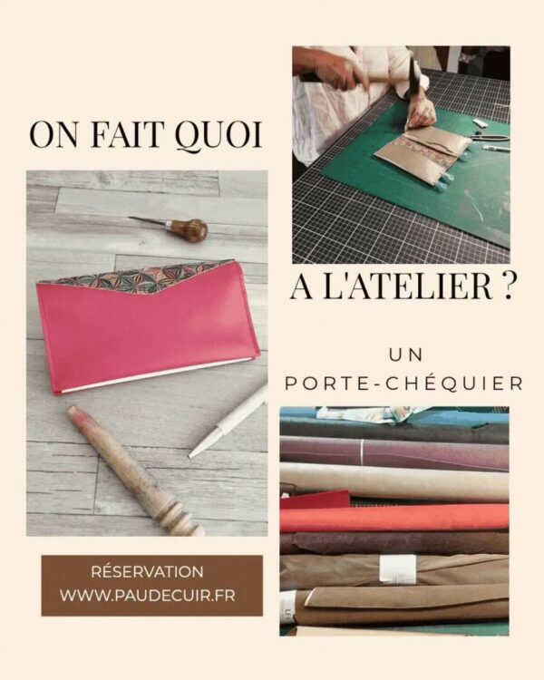 Atelier création d'un porte-chéquier - A RESERVER