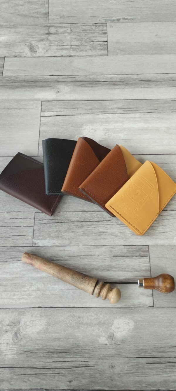 Porte-carte 3 cartes en cuir