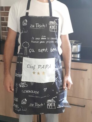 Tablier de cuisine personnalisé Papa