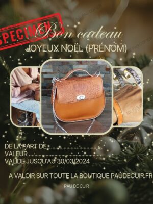 Bon cadeau - plusieurs valeurs au choix