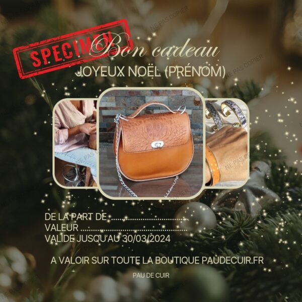Bon cadeau - plusieurs valeurs au choix