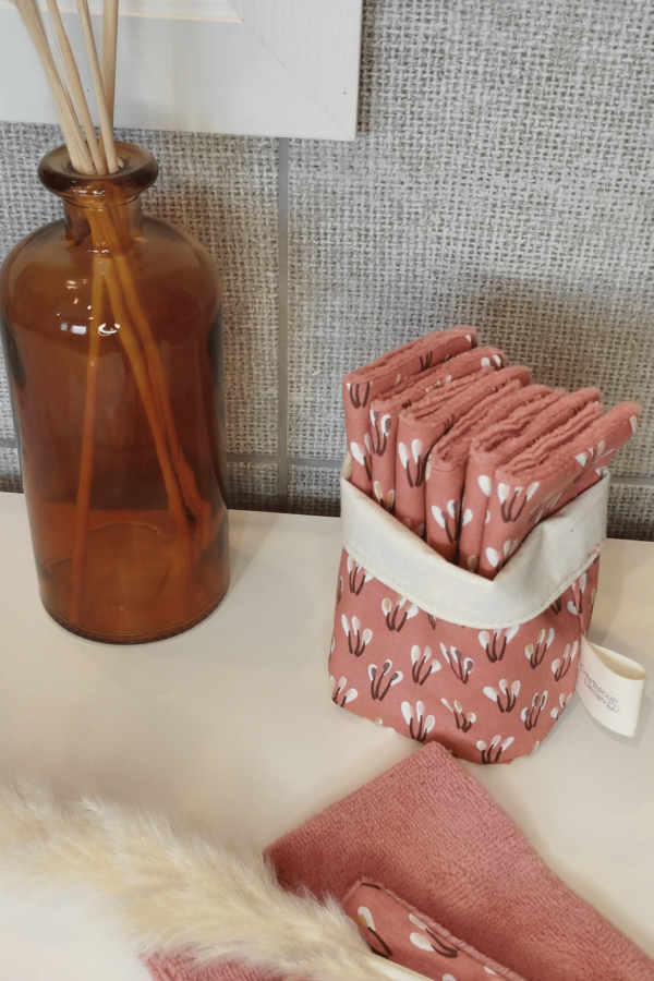 Lingette démaquillante et panière assortie – Image 2