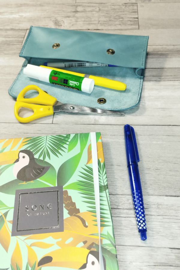 Trousse d'École en cuir rectangulaire – Image 3