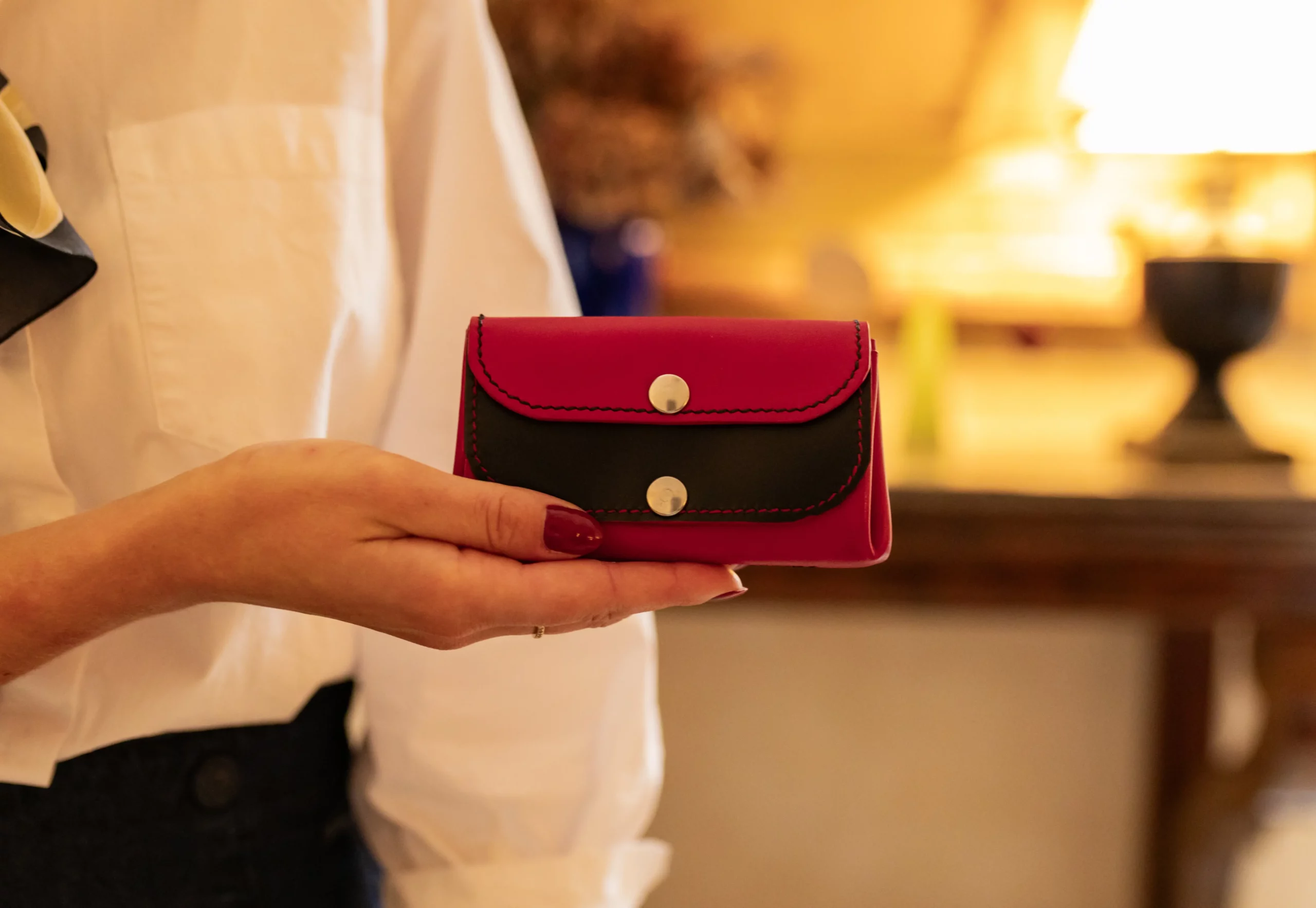 Porte-monnaie Le p'tit sucré rouge et noir